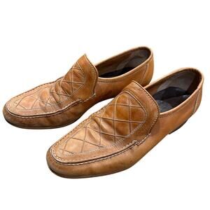 Vintage ROBLEE Stitched Leather Loafers Men’s Size 11 D Brown Casual